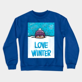 Love Snow Crewneck Sweatshirt